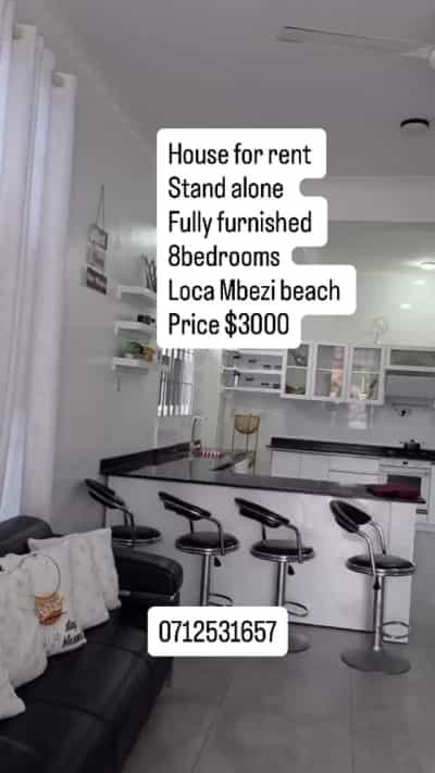 Nyumba (Furnished) ya vyumba 8 inapangishwa Mbezi Beach, Dar Es Salaam