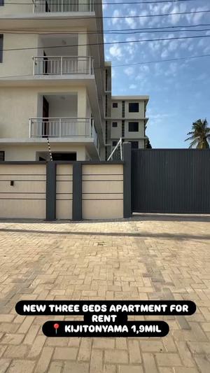 Apartment ya vyumba vitatu inapangishwa Kijitonyama, Dar Es Salaam Apartment ya vyumba vitatu inapangishwa Kijitonyama, Dar Es Salaam