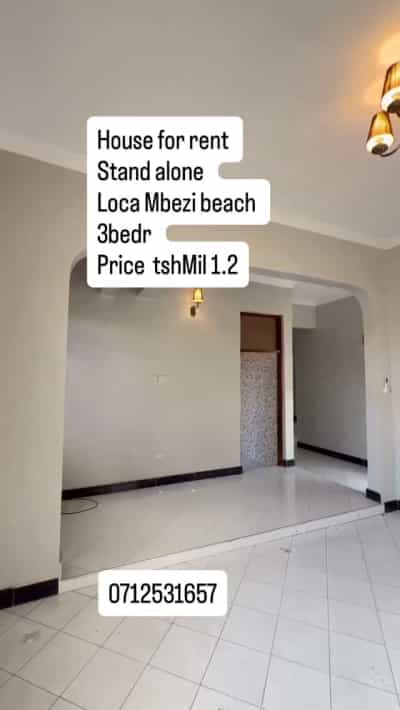 Nyumba ya vyumba vitatu inapangishwa Mbezi Beach, Dar Es Salaam