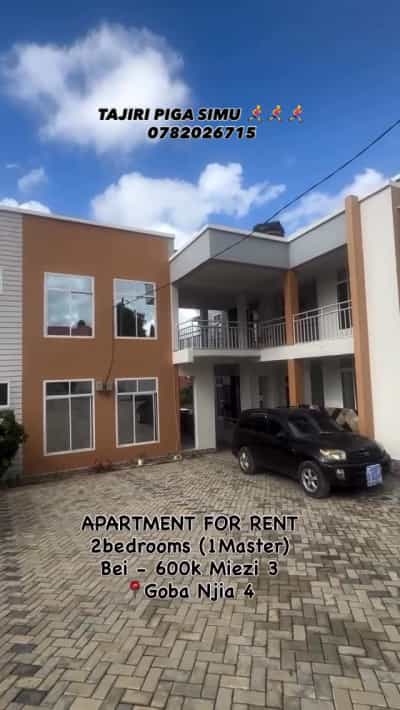 Apartment ya vyumba viwili inapangishwa Goba Njia Nne, Dar Es Salaam Apartment ya vyumba viwili inapangishwa Goba Njia Nne, Dar Es Salaam