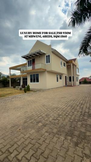 Nyumba ya vyumba 6 inauzwa Mbweni, Dar Es Salaam (1560 sqm)