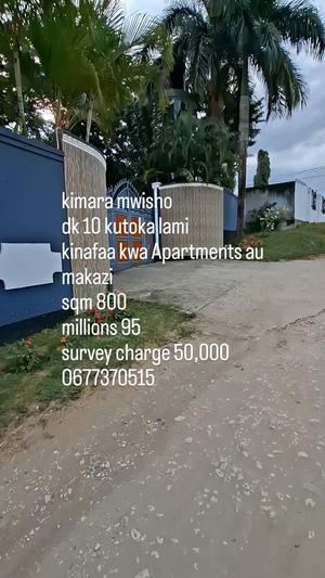 Kiwanja kinauzwa Kimara Mwisho, Dar Es Salaam (800 sqm)