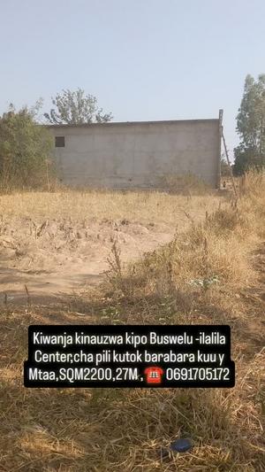 Kiwanja kinauzwa Buswelu Ilalila, Mwanza sqm 2200 Kiwanja kinauzwa Buswelu Ilalila, Mwanza sqm 2200