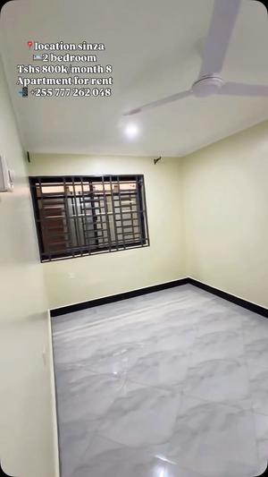 Apartment ya vyumba viwili inapangishwa Sinza, Dar Es Salaam