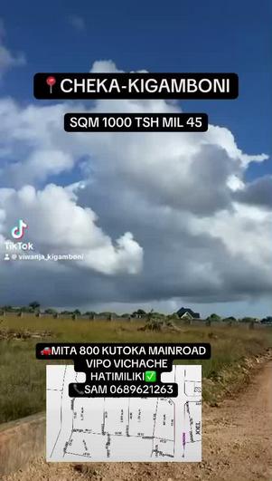 Residential Plot for Sale in Cheka, Kigamboni, Dar Es Salaam (1000 sqm) Residential Plot for Sale in Cheka, Kigamboni, Dar Es Salaam (1000 sqm)