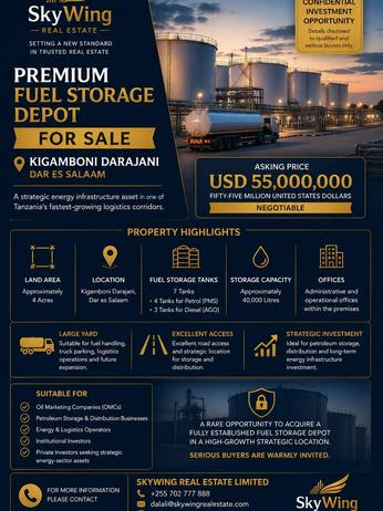 Kiwanja (Industrial Plot) inauzwa Kigamboni Darajani, Dar Es Salaam (4 acre)