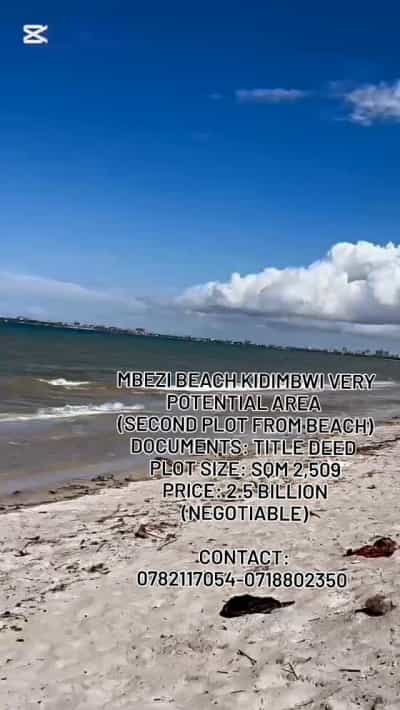 Beach Plot kinauzwa Mbezi Beach Kidimbwi, Dar Es Salaam (2509 sqm)