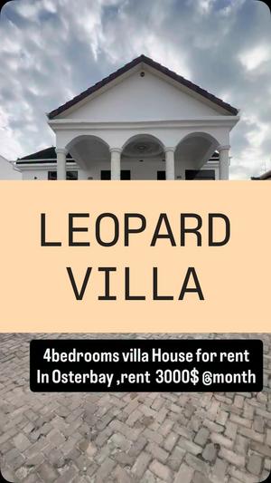 Villa (Furnished) ya vyumba vinne inapangishwa Oysterbay, Dar Es Salaam