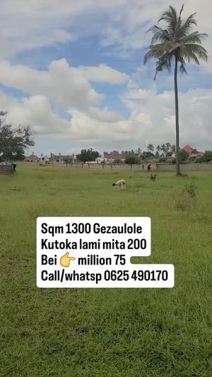 Kiwanja kinauzwa Gezaulole, Dar Es Salaam sqm 1300