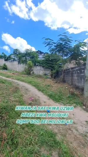 Plot for sale in Mbezi Kwa Msuguri, Dar Es Salaam sqm 500