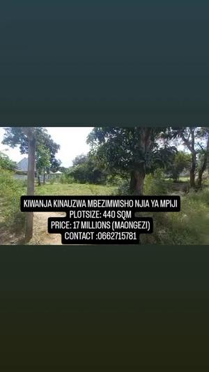 Plot for sale in Mbezi Mwisho, Dar Es Salaam sqm 440