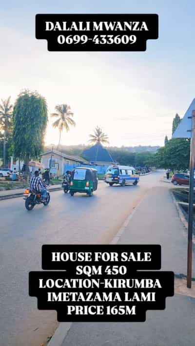 Nyumba ya vyumba vitatu inauzwa KIRUMBA, Mwanza (450 sqm)