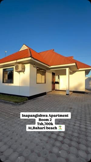 Apartment ya vyumba viwili inapangishwa Bahari Beach, Dar Es Salaam